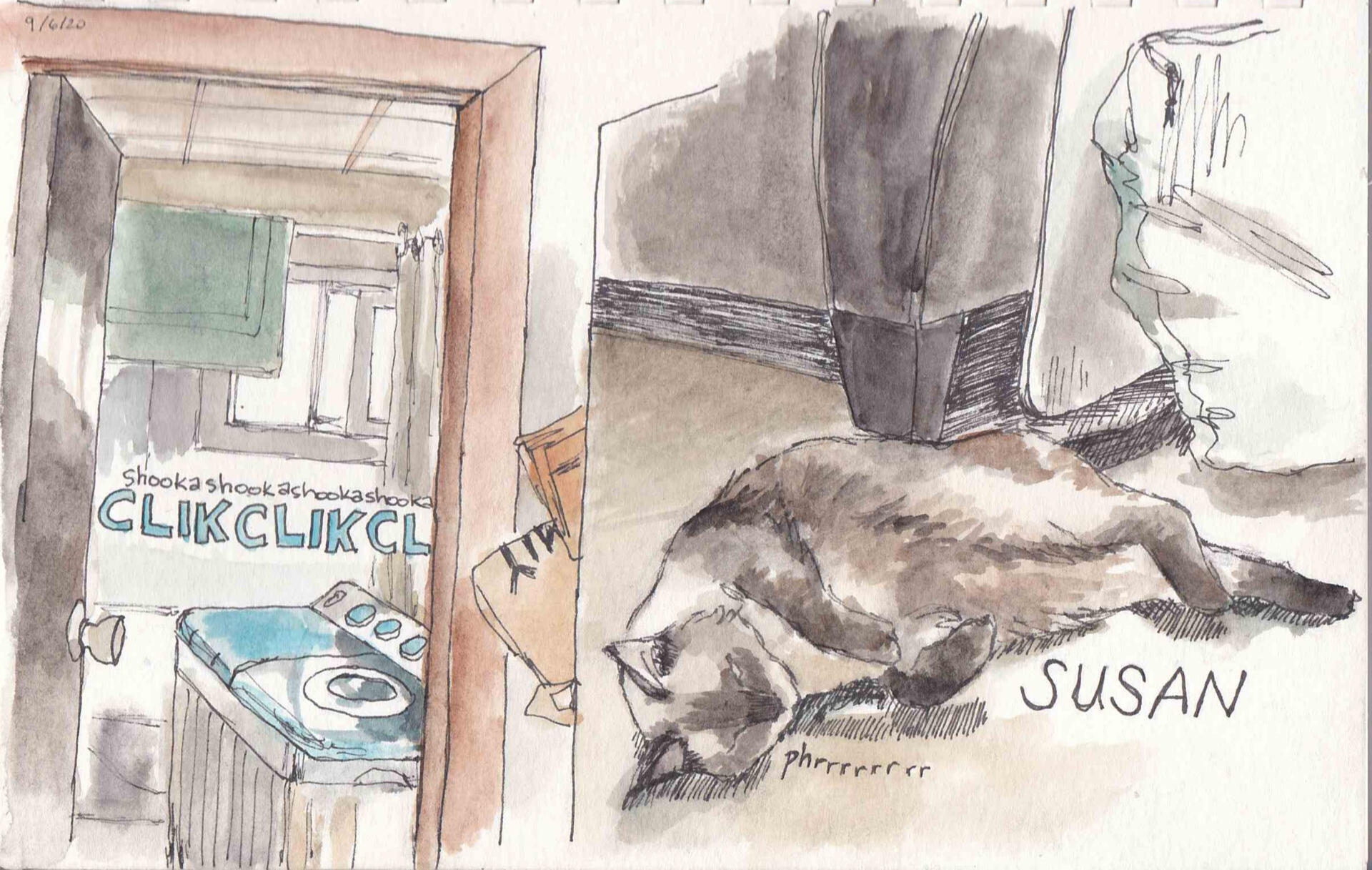 Susana 2 - Drypoint, 2020