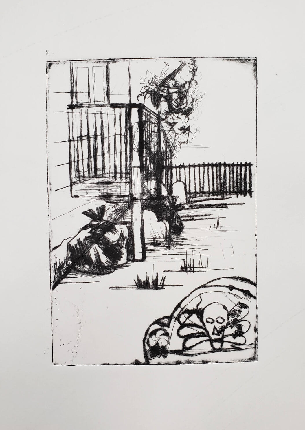 Susana 3 - Drypoint, 2020